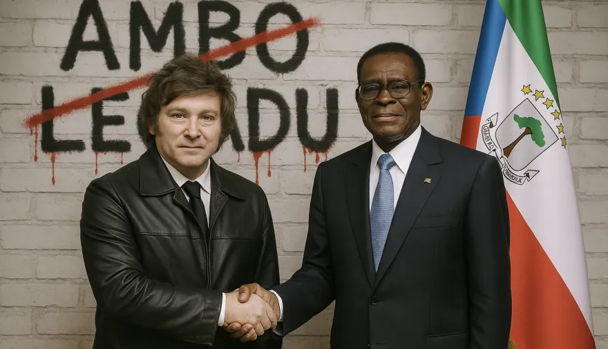 Mientras Milei grita "libertad", avala que Werthein y Roccatagliata apoyen en silencio la dictadura de Guinea Ecuatorial