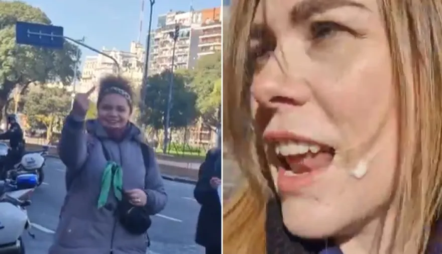“Sos un gato”, “caradura” y más: el tenso video de Lilia Lemoine en la marcha de los jubilados