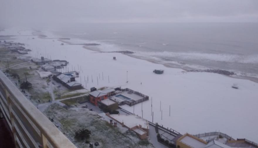 Playas de Miramar bajo nieve: el evento que nadie esperaba