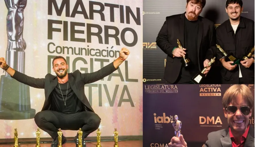 Los últimos ganadores del Martín Fierro digital de oro