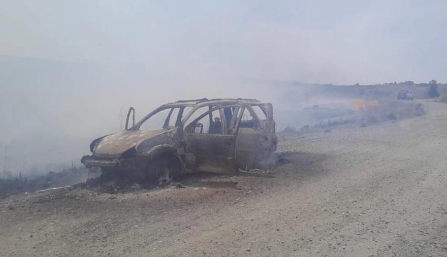 Córdoba: un auto se incendió y las llamas llegaron al Parque Nacional Quebrada del Condorito
