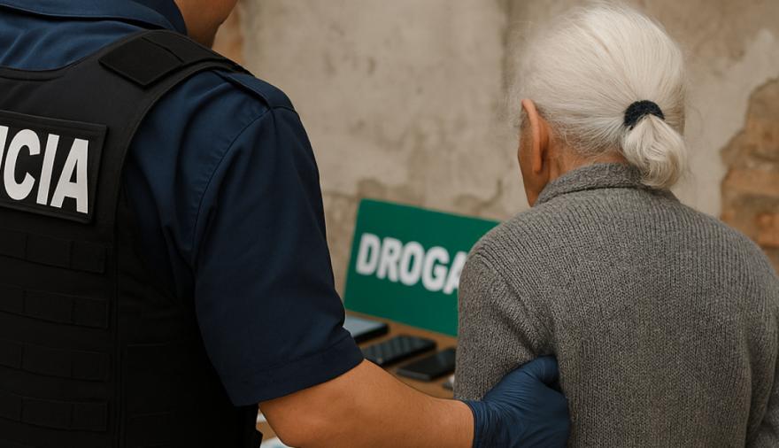 Acusan y detienen a una anciana de 77 años por vender drogas en su casa de Orán