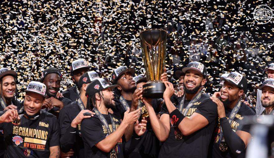 Los Knicks conquistaron la Emirates NBA Cup y rompieron una sequía histórica