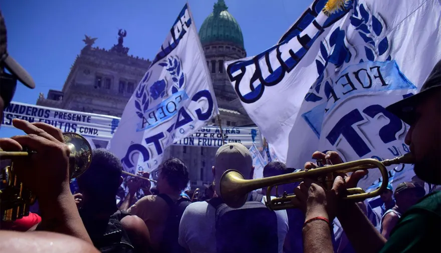 Récord desde 1983: cuántos paros le hizo la CGT a Milei y por qué es inédito