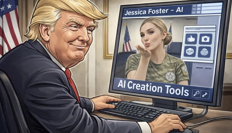 La modelo que apoya a Trump, tiene casi un millón de fans y no es real