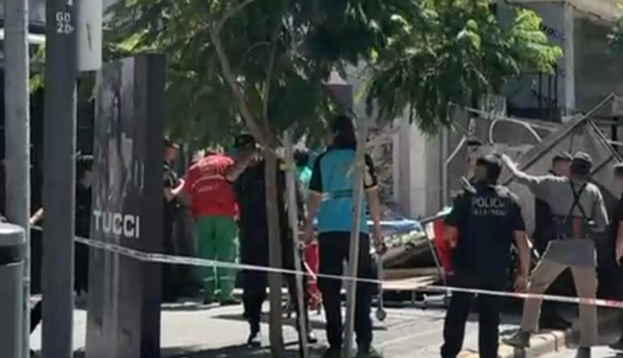 Alarma y pánico por otro derrumbe en la CABA: esta vez en Libertador y Juramento