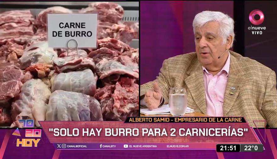Samid habló de la carne de burro y lanzó una inesperada predicción electoral