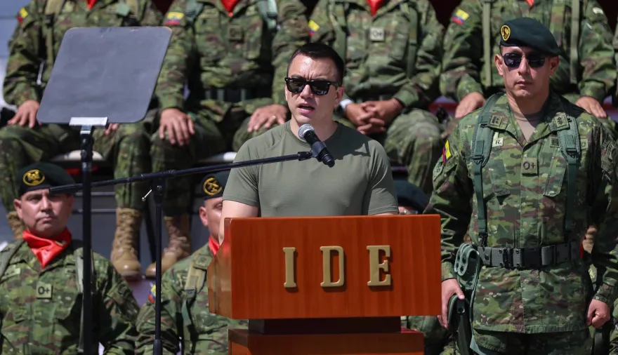 Noboa refuerza la defensa territorial y busca dar previsibilidad a Ecuador
