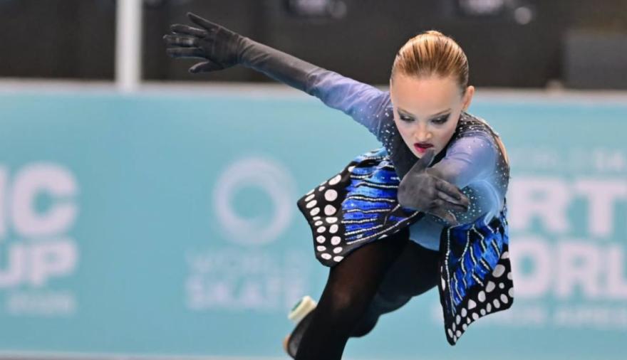 María Pía, la campeona mundial de 10 años que emociona al patín argentino