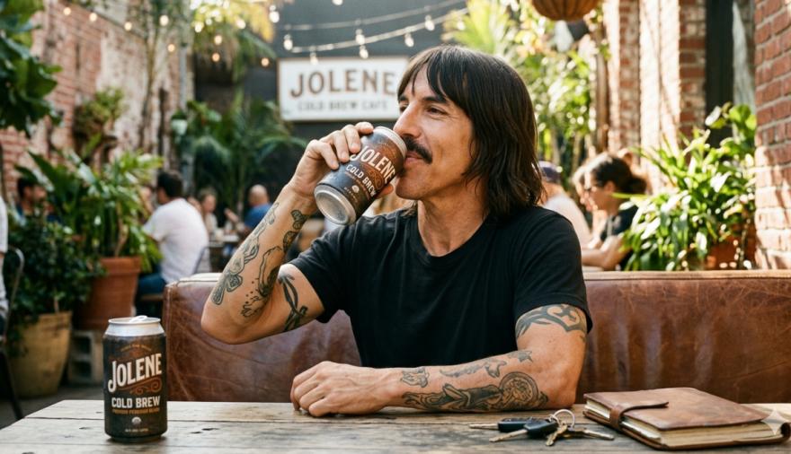 Antony Kiedis lanzó Jolene: el café frío que busca conquistar a los fans del rock