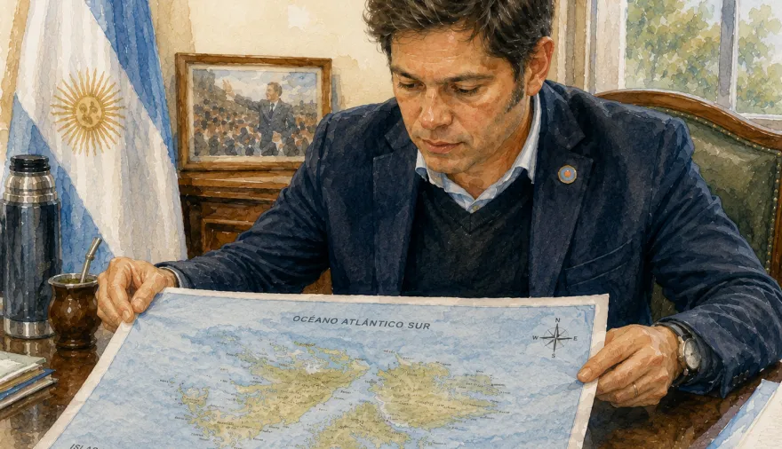 Decreto de Kicillof: sumará carteles de Malvinas en PBA con un particular dato