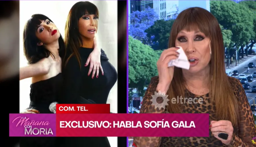 Moria Casán quebró en llanto al hablar con Sofía Gala en vivo: “No voy a llorar”