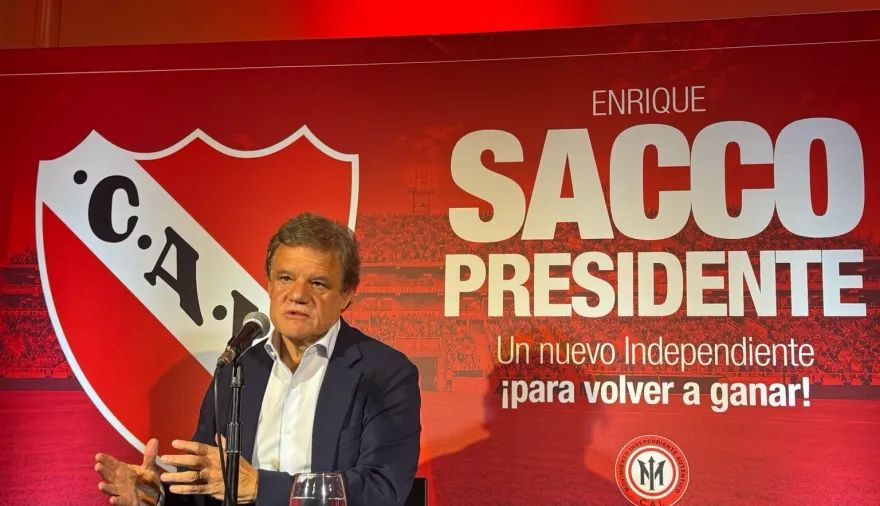 Enrique Sacco presentó su candidatura en Independiente: qué dijo sobre las SAD