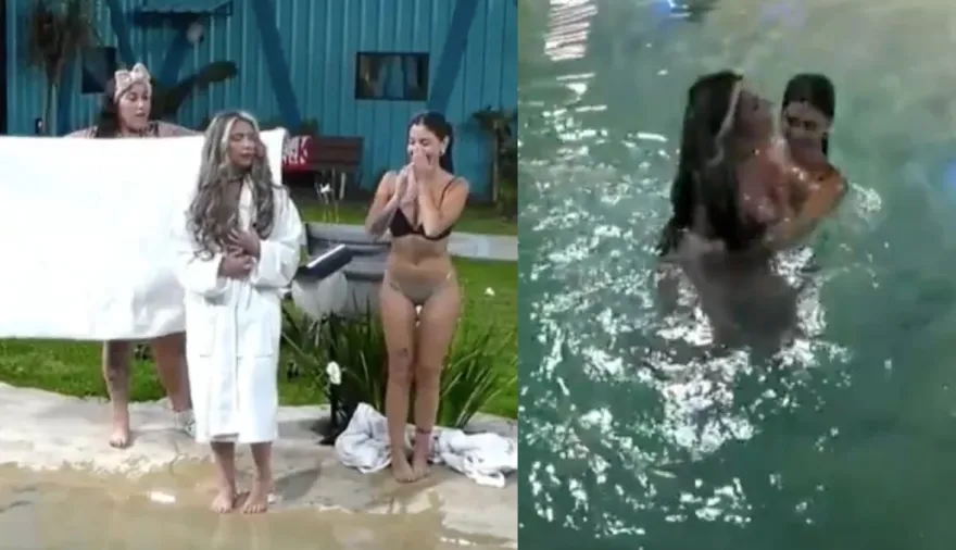 Jessica de GH Uruguay se metió desnuda a la pileta y desató un escándalo: el video