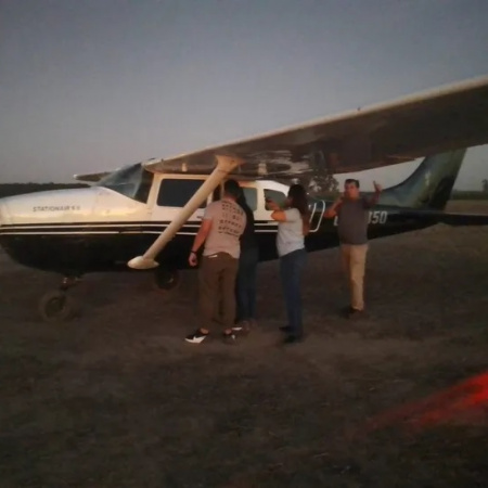 Fue detenido el sospechoso de pilotear la avioneta que aterrizó cerca de Rosario con casi media tonelada de cocaína