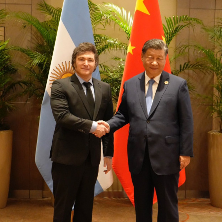 Javier y Karina Milei se reunieron con Xi Jinping en el G20