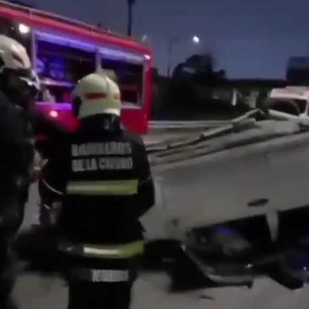 Triple choque en Autopista Cámpora