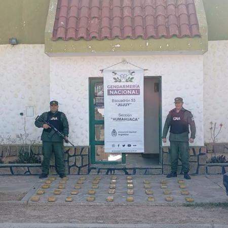 El Gobierno incautó 43 kilos de cocaína en la Puna Jujeña