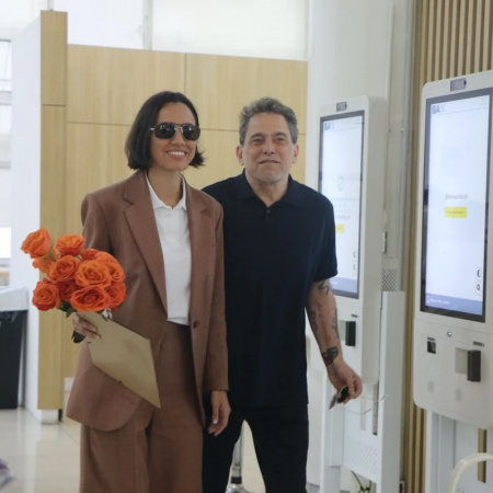 Andrés Calamaro y la modelo Natalí Franco se casaron tras dos años de relación