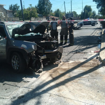 Así fue el choque en el que murieron dos policías motorizados durante una persecución en Quilmes
