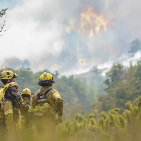 Incendios en el sur: El humo impide el despegue de helicópteros hidrantes en Valle Magdalena, Neuquén