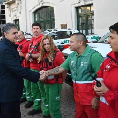 La Ciudad instaló una base de asistencia de emergencias del SAME en La Rural