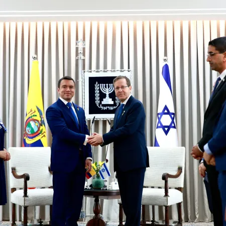 Israel como socio clave: Noboa apuesta por innovación y defensa estratégica