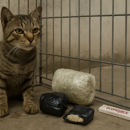 "Narcomichi": el gato usado para ingresar drogas a una cárcel en Pococí, Costa Rica
