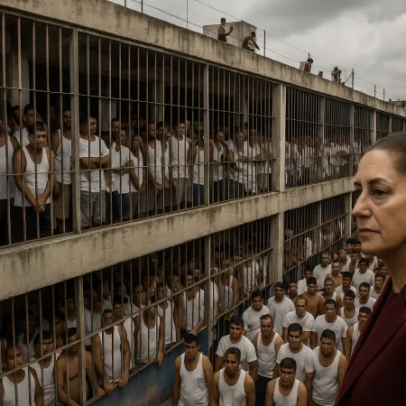 México duplica su sobrepoblación carcelaria y Claudia Sheinbaum enfrenta críticas