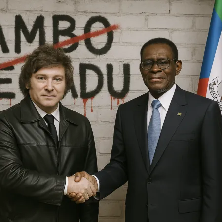 Mientras Milei grita "libertad", avala que Werthein y Roccatagliata apoyen en silencio la dictadura de Guinea Ecuatorial