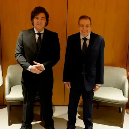 Javier Milei se reunió con Edmundo González Urrutia en Madrid
