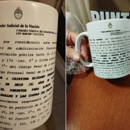 Furor por las tazas con el fallo de la condena a Cristina Kirchner: "Muy buen producto"