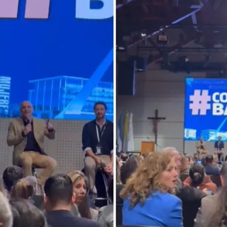 Abuchearon a José Luis Espert por insultar a Cristina Kirchner en la UCA: "¡Tomátelas!"