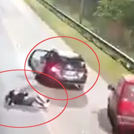 Video: una joven se tiró de un Uber en movimiento cuando el chofer desvió el recorrido