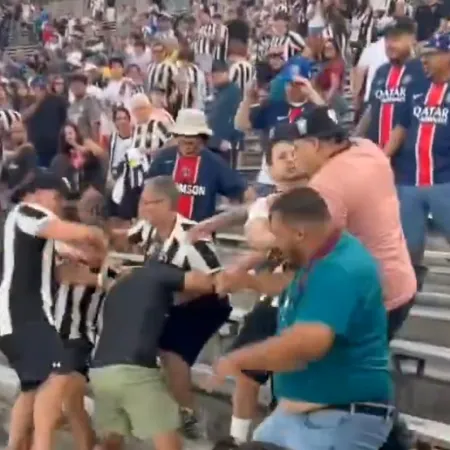 Las primeras piñas del Mundial de Clubes: pelea entre hinchas del Botafogo y el PSG