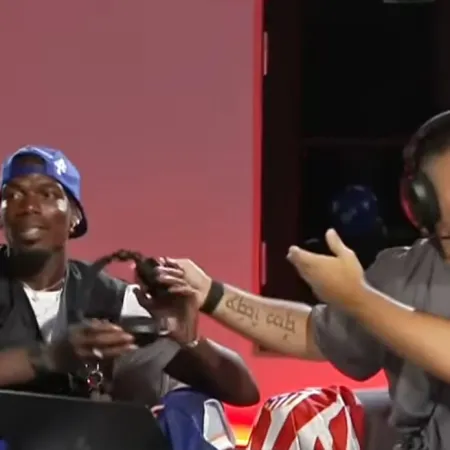 Paul Pogba sorprendió a todos en el streaming del Kun Agüero