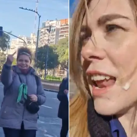 “Sos un gato”, “caradura” y más: el tenso video de Lilia Lemoine en la marcha de los jubilados