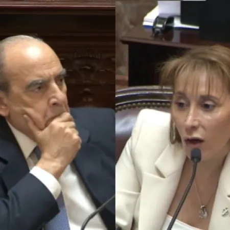 El momento en que Cristina López tildó de "mentiroso" a Guillermo Francos y él se fue del Senado