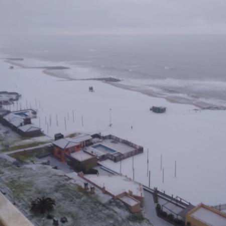 Playas de Miramar bajo nieve: el evento que nadie esperaba