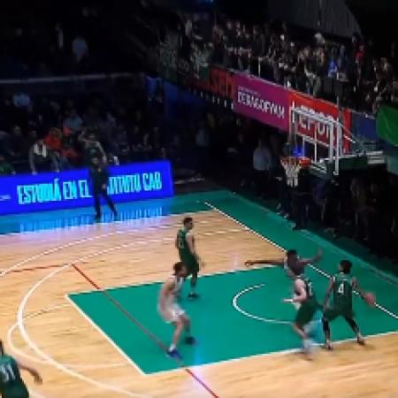 Histórico triple en la Liga Nacional de Básquet: Lezcano la metió de aro a aro