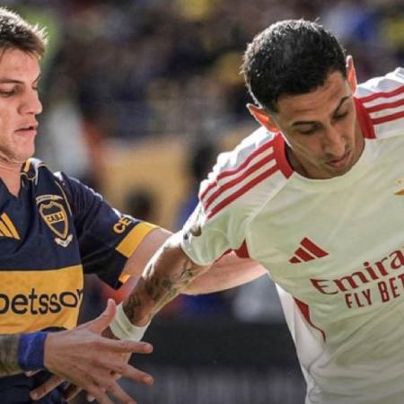 Boca ganaba bien en su debut, pero Benfica le aguó la fiesta con goles de Di María y Otamendi