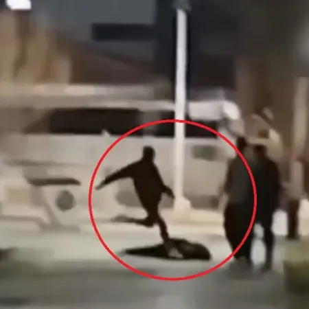 Video: un agente de policía pateó la cabeza de un joven inconsciente en medio de una pelea
