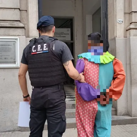 Un payaso con pocas pulgas: lo detuvieron tres veces en siete meses por provocar disturbios en la vía pública