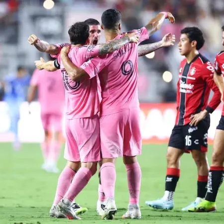 El Inter Miami con Messi y Rodrigo De Paul le ganó sobre el final al Atlas