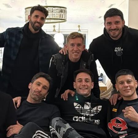 Momo Benavides reunió a Marcos Rojo, Lucas Castro, Mariano Andújar y De Blasis