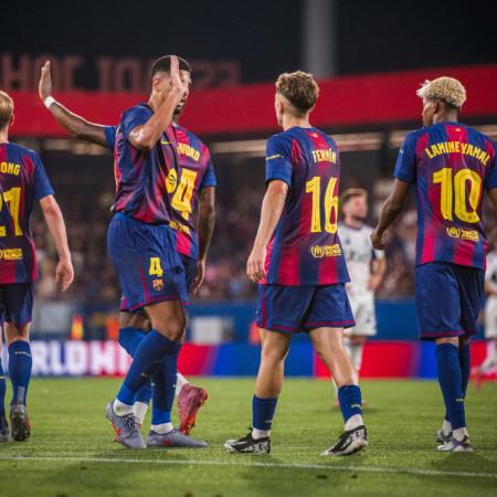 El Barcelona arrasa en el Trofeo Joan Gamper con una goleada frente al Como