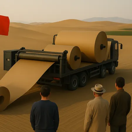 China transforma arena en papel: ¿la solución al desierto?
