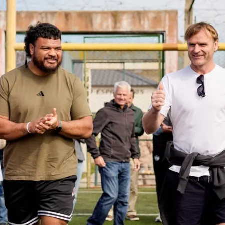 Los All Blacks visitaron a los Espartanos en el penal de San Martín