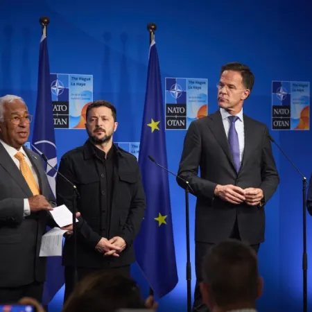 Líderes europeos acompañan a Zelenski en una reunión clave con Trump