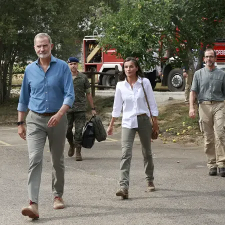 Ourense: Felipe VI y Letizia apoyan a víctimas de los incendios
